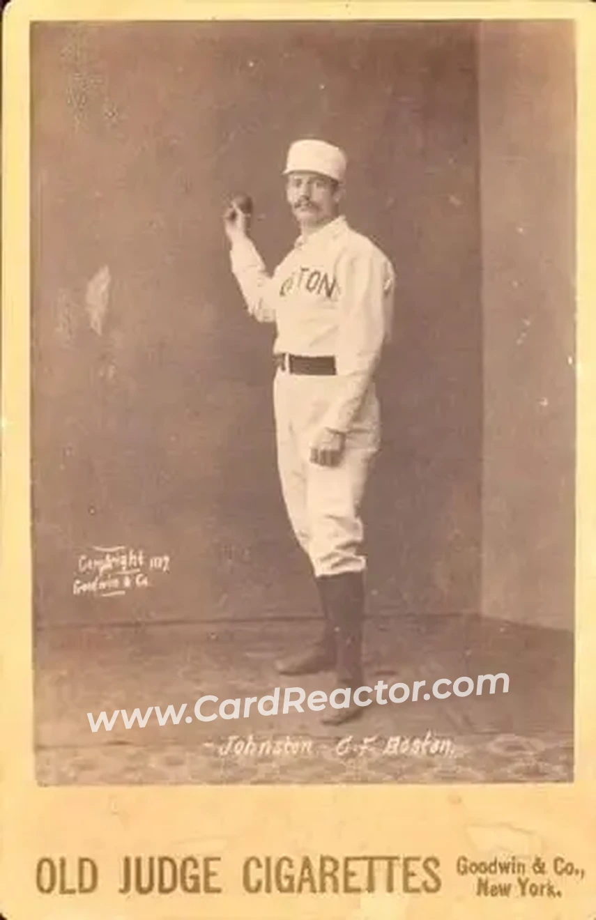 1887-89 Old Judge Cabinets (N173) #NNO - Dick Johnston - Boston Beaneaters