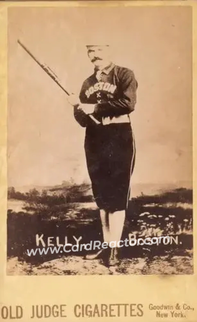 1887-89 Old Judge Cabinets (N173) #NNO - King Kelly - Boston Beaneaters