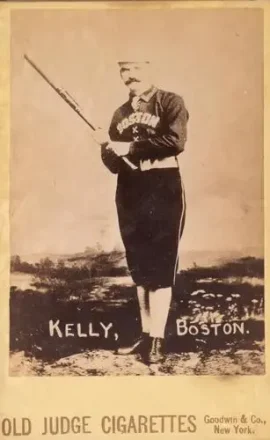 1887-89 Old Judge Cabinets (N173) #NNO - King Kelly - Boston Beaneaters