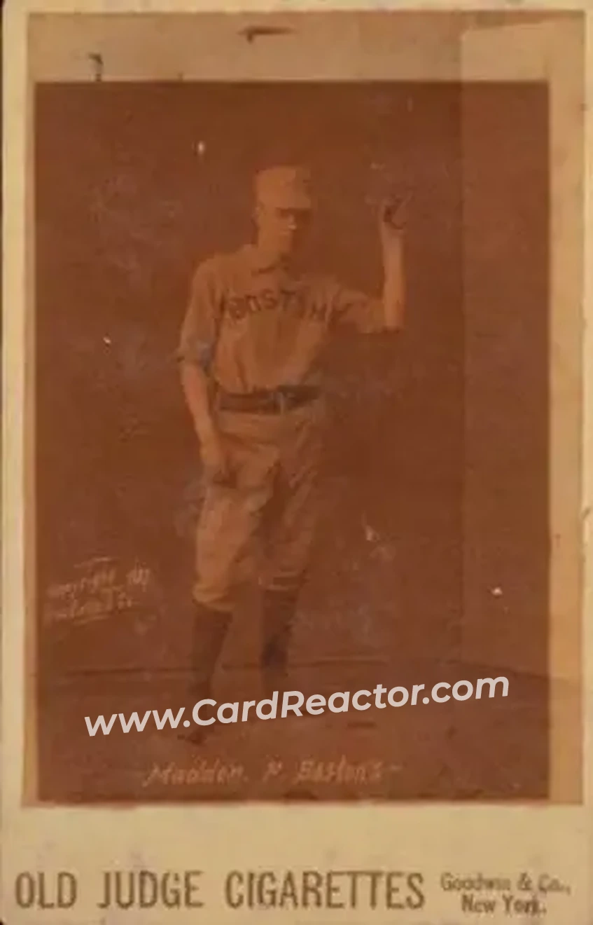 1887-89 Old Judge Cabinets (N173) #NNO - Kid Madden - Boston Beaneaters