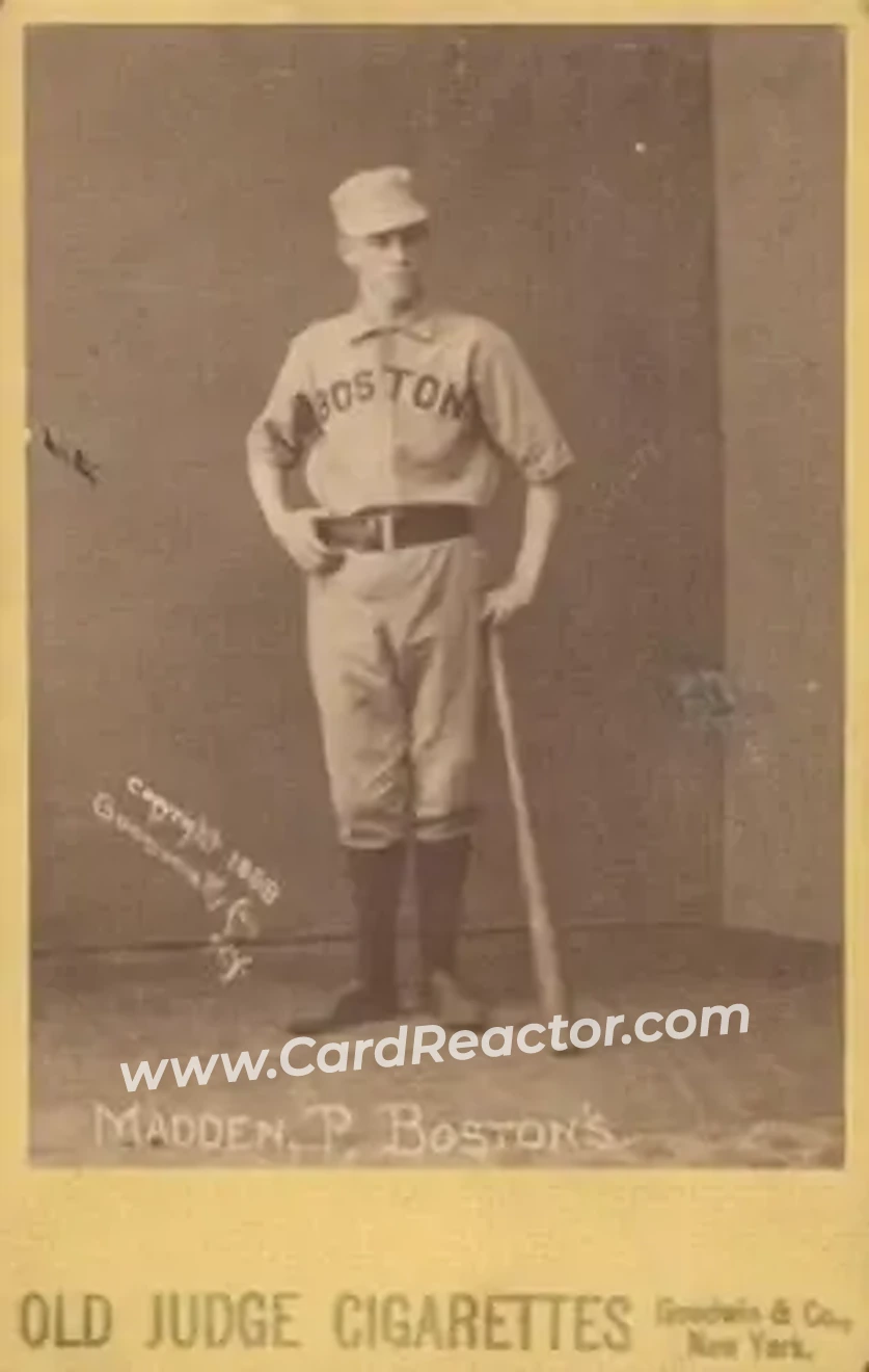 1887-89 Old Judge Cabinets (N173) #NNO - Kid Madden - Boston Beaneaters