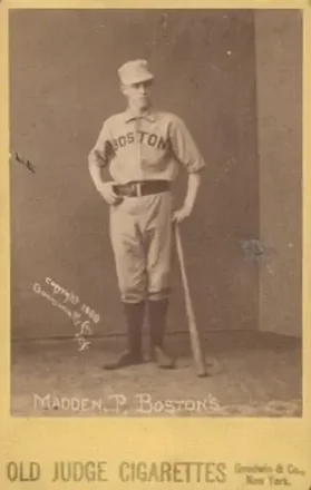 1887-89 Old Judge Cabinets (N173) #NNO - Kid Madden - Boston Beaneaters