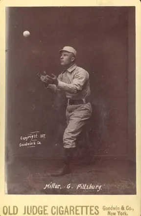 1887-89 Old Judge Cabinets (N173) #NNO - Doggie Miller - Pittsburgh Alleghenys