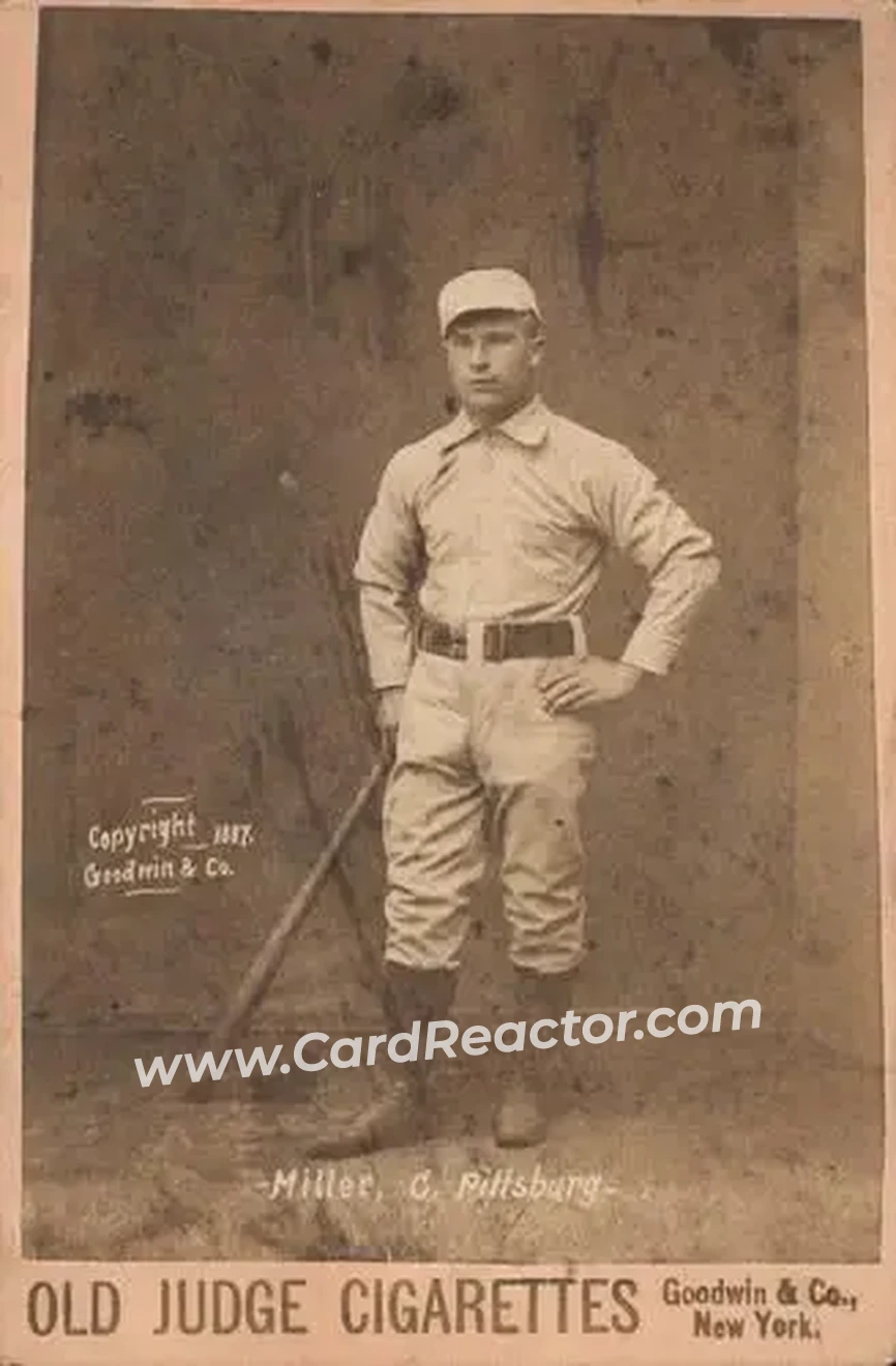 1887-89 Old Judge Cabinets (N173) #NNO - Doggie Miller - Pittsburgh Alleghenys