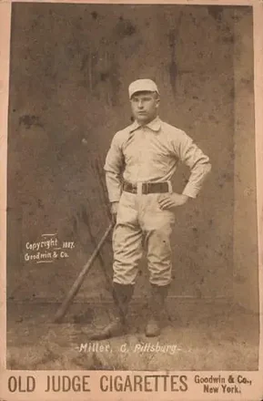 1887-89 Old Judge Cabinets (N173) #NNO - Doggie Miller - Pittsburgh Alleghenys