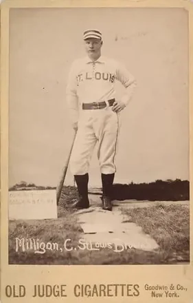 1887-89 Old Judge Cabinets (N173) #NNO - John Milligan - St. Louis Browns 1887-89 Old Judge Cabinets (N173) #NNO - John Milligan - St. Louis Browns
