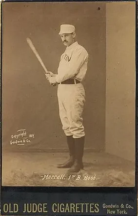 1887-89 Old Judge Cabinets (N173) #NNO - John Morrill - Boston Beaneaters 1887-89 Old Judge Cabinets (N173) #NNO - John Morrill - Boston Beaneaters