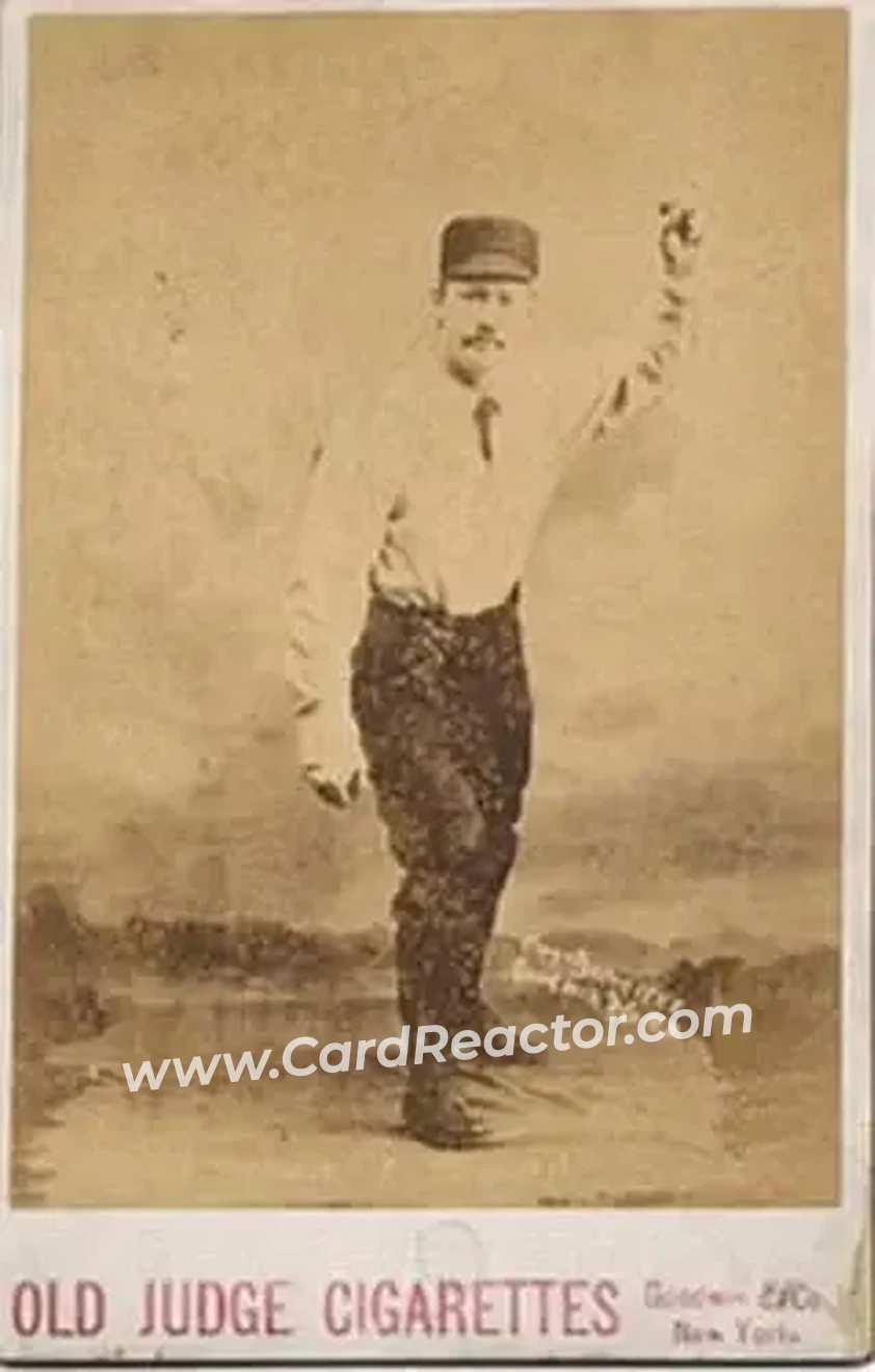 1887-89 Old Judge Cabinets (N173) #NNO - Ed Morris - Pittsburgh Alleghenys - Front 1887-89 Old Judge Cabinets (N173) #NNO - Ed Morris - Pittsburgh Alleghenys - Front