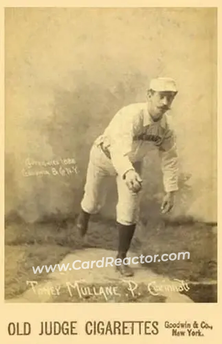 1887-89 Old Judge Cabinets (N173) #NNO - Tony Mullane - Cincinnati Red Stockings - Front
