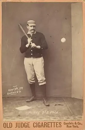 1887-89 Old Judge Cabinets (N173) #NNO - Joe Mulvey - Philadelphia Quakers