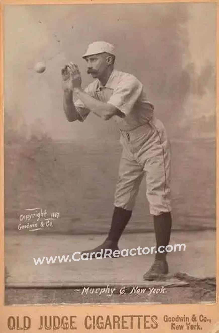 1887-89 Old Judge Cabinets (N173) #NNO - Pat Murphy - New York Giants - Front 1887-89 Old Judge Cabinets (N173) #NNO - Pat Murphy - New York Giants - Front