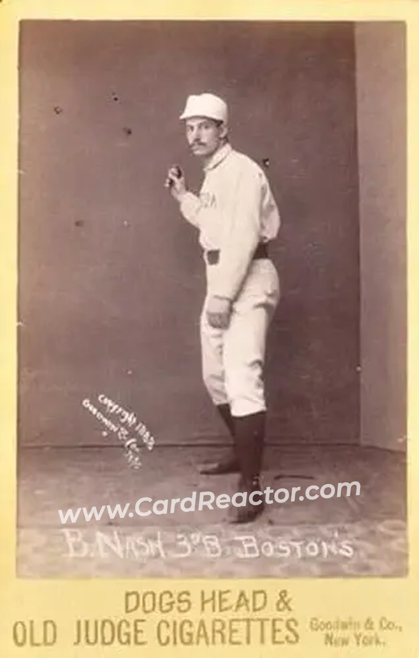 1887-89 Old Judge Cabinets (N173) #NNO - Billy Nash - Boston Beaneaters