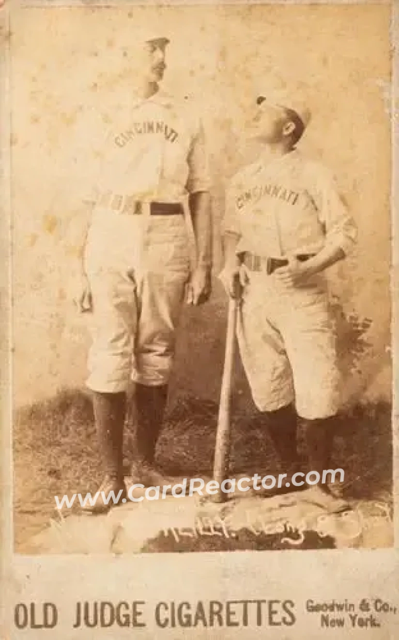 1887-89 Old Judge Cabinets (N173) #NNO - Card #NNO - Cincinnati Red Stockings - Front 1887-89 Old Judge Cabinets (N173) #NNO - Card #NNO - Cincinnati Red Stockings - Front