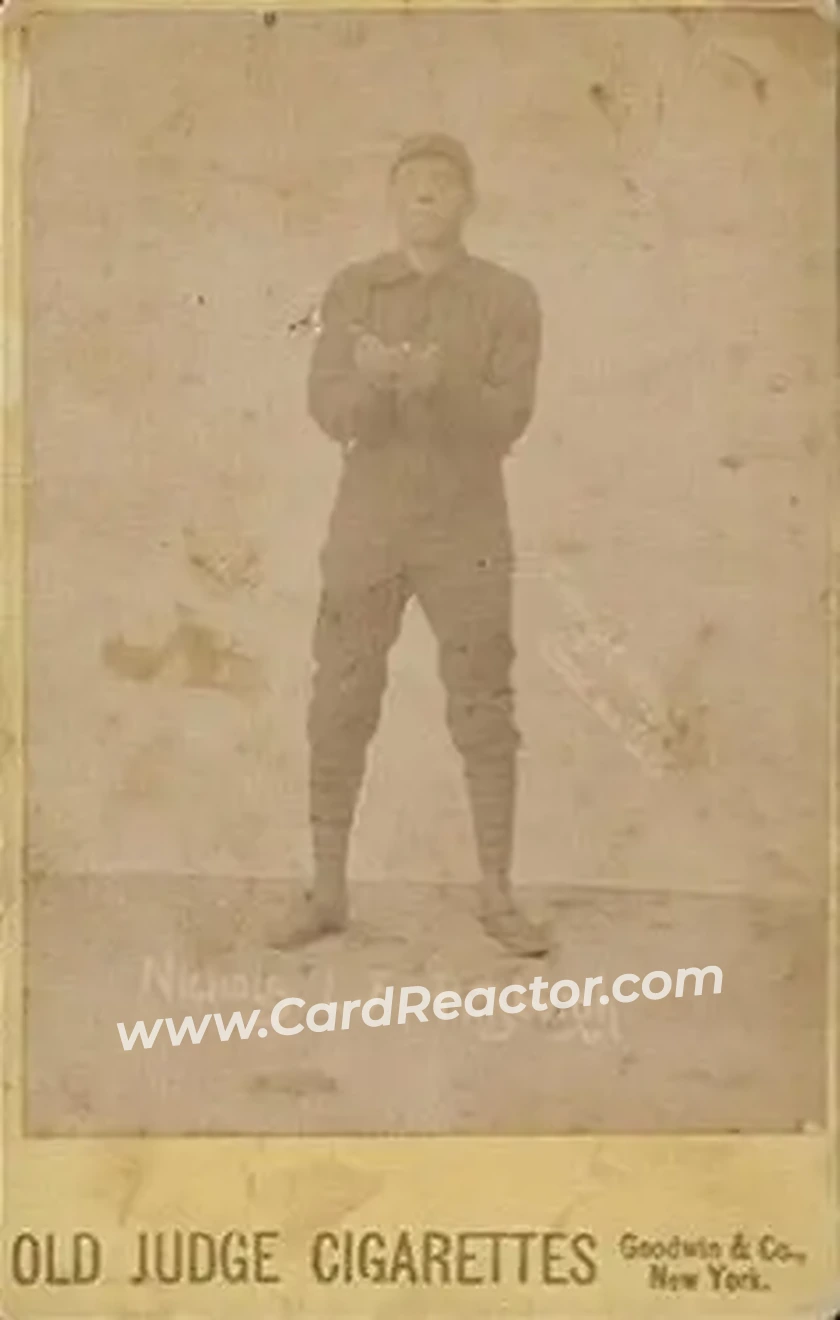 1887-89 Old Judge Cabinets (N173) #NNO - Sam Nicholl - Pittsburgh Alleghenys - Front