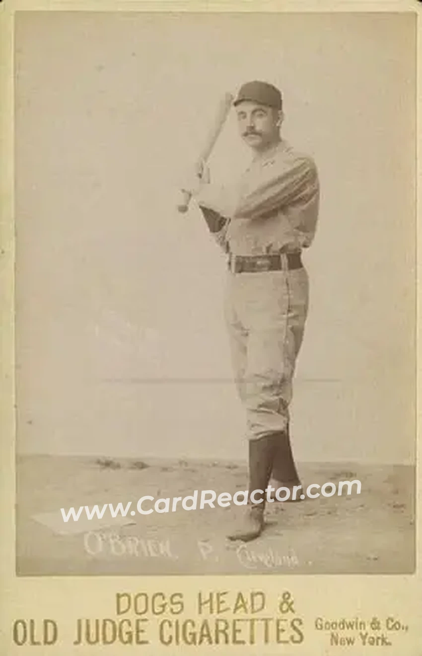 1887-89 Old Judge Cabinets (N173) #NNO - John F. O'Brien - Cleveland Spiders