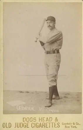 1887-89 Old Judge Cabinets (N173) #NNO - John F. O'Brien - Cleveland Spiders 1887-89 Old Judge Cabinets (N173) #NNO - John F. O'Brien - Cleveland Spiders