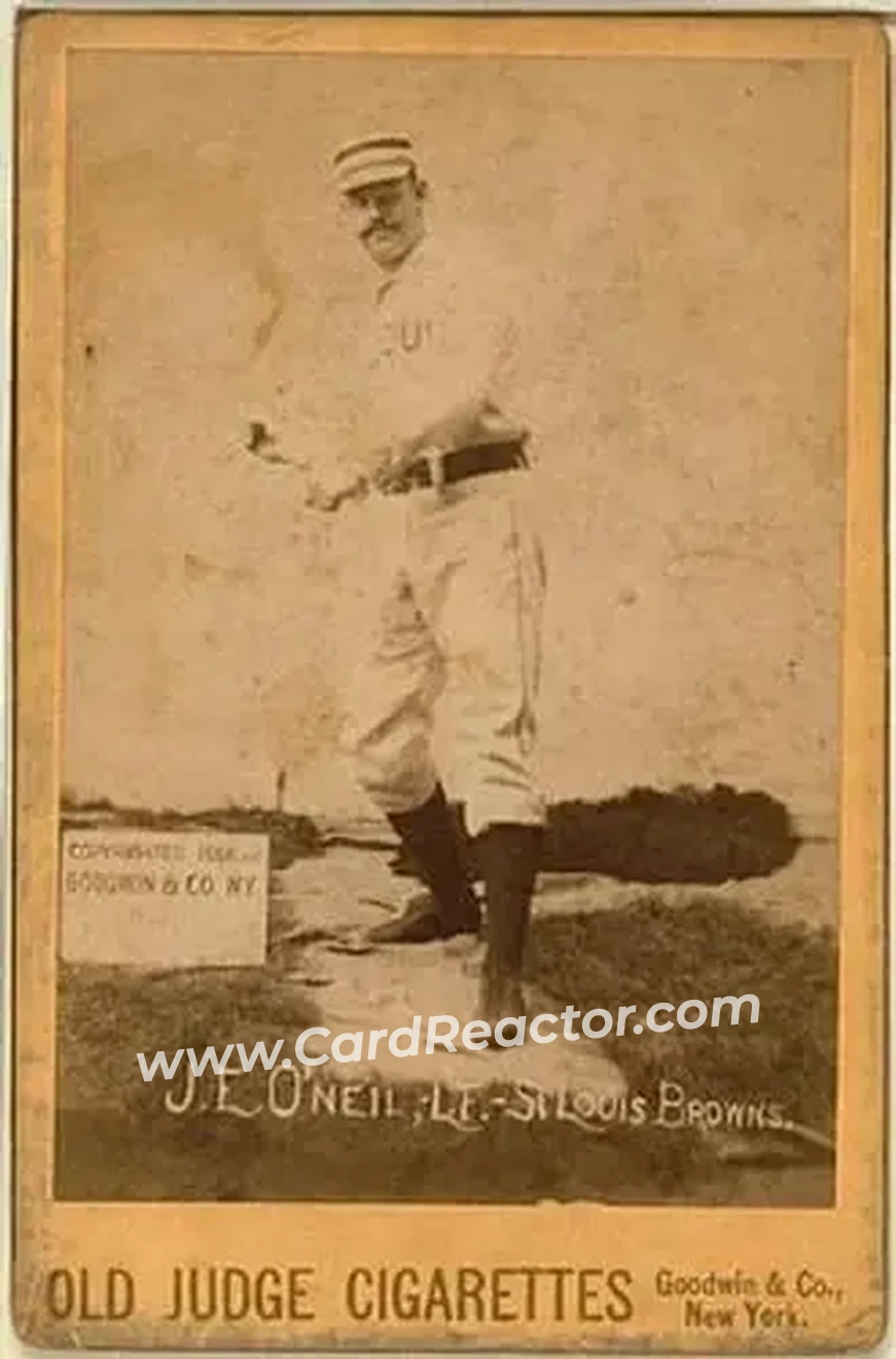 1887-89 Old Judge Cabinets (N173) #NNO - Tip O'Neill - St. Louis Browns