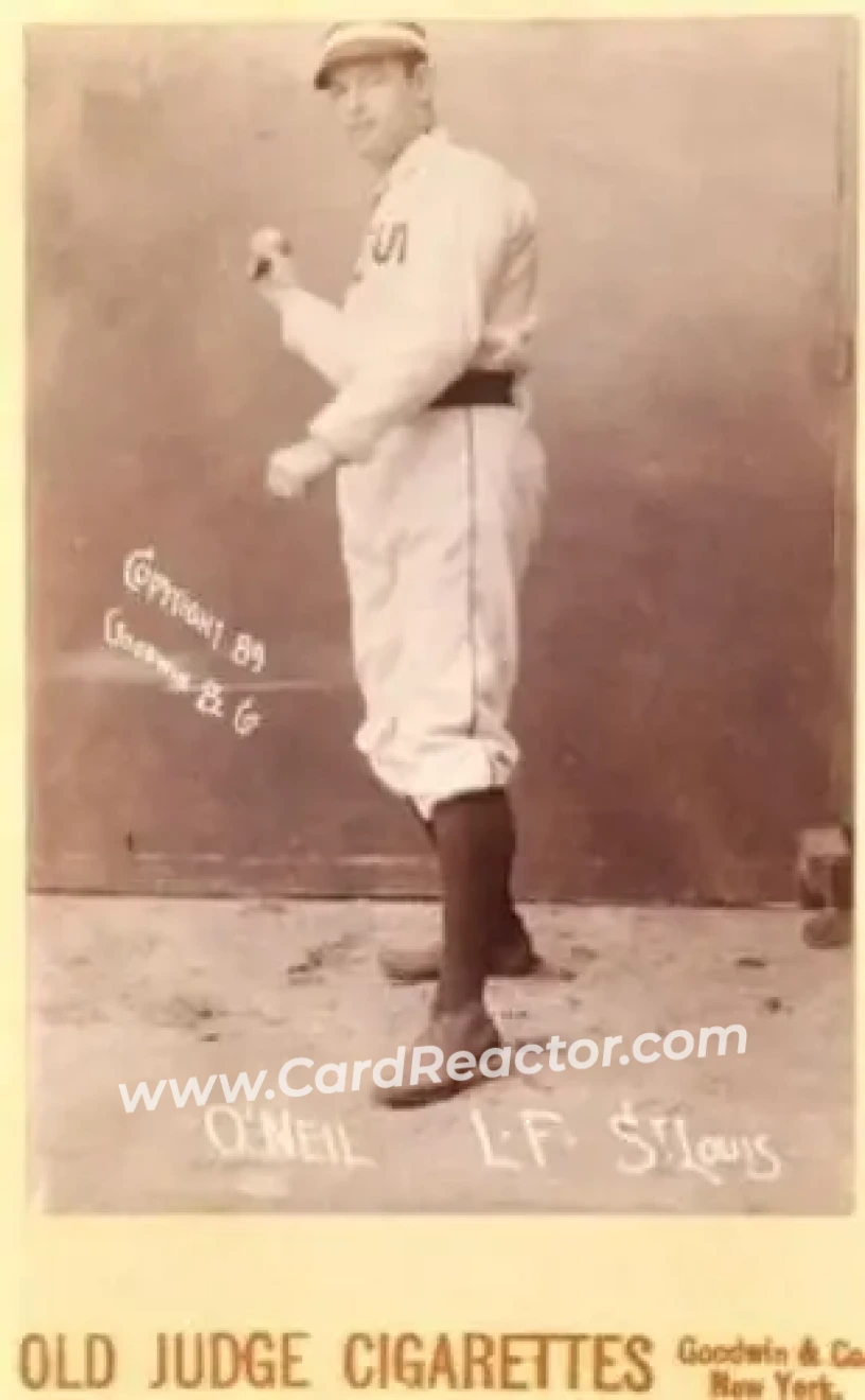 1887-89 Old Judge Cabinets (N173) #NNO - Tip O'Neill - St. Louis Browns