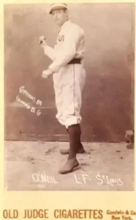 1887-89 Old Judge Cabinets (N173) #NNO - Tip O'Neill - St. Louis Browns