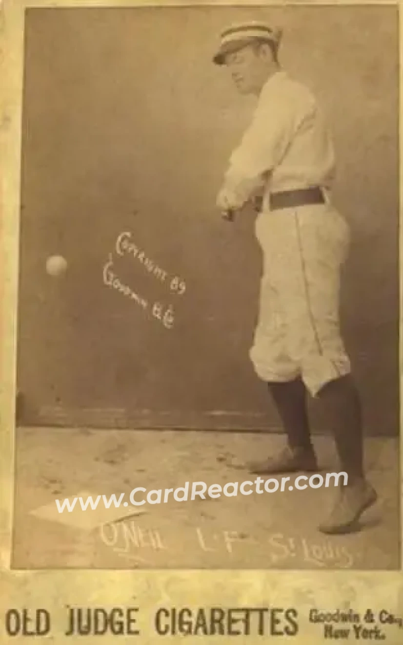 1887-89 Old Judge Cabinets (N173) #NNO - Tip O'Neill - St. Louis Browns