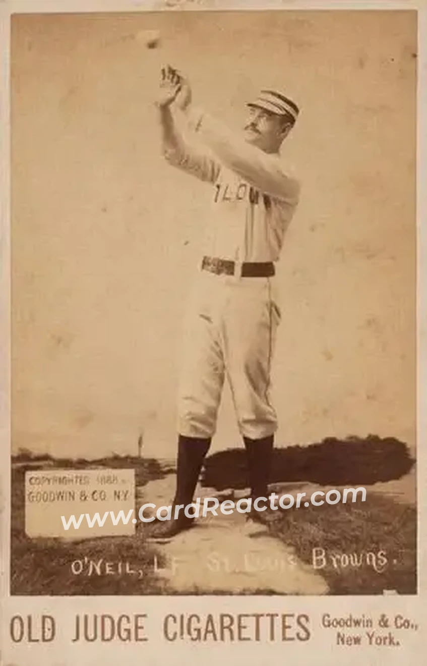 1887-89 Old Judge Cabinets (N173) #NNO - Tip O'Neill - St. Louis Browns