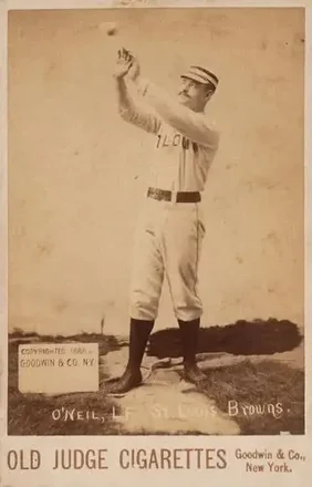 1887-89 Old Judge Cabinets (N173) #NNO - Tip O'Neill - St. Louis Browns