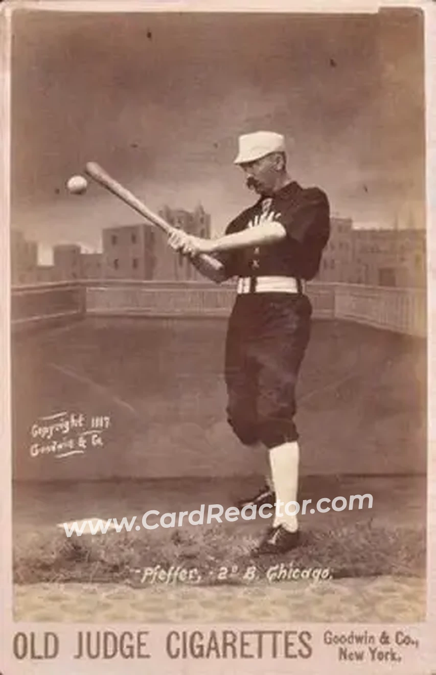 1887-89 Old Judge Cabinets (N173) #NNO - Fred Pfeffer - Chicago White Stockings