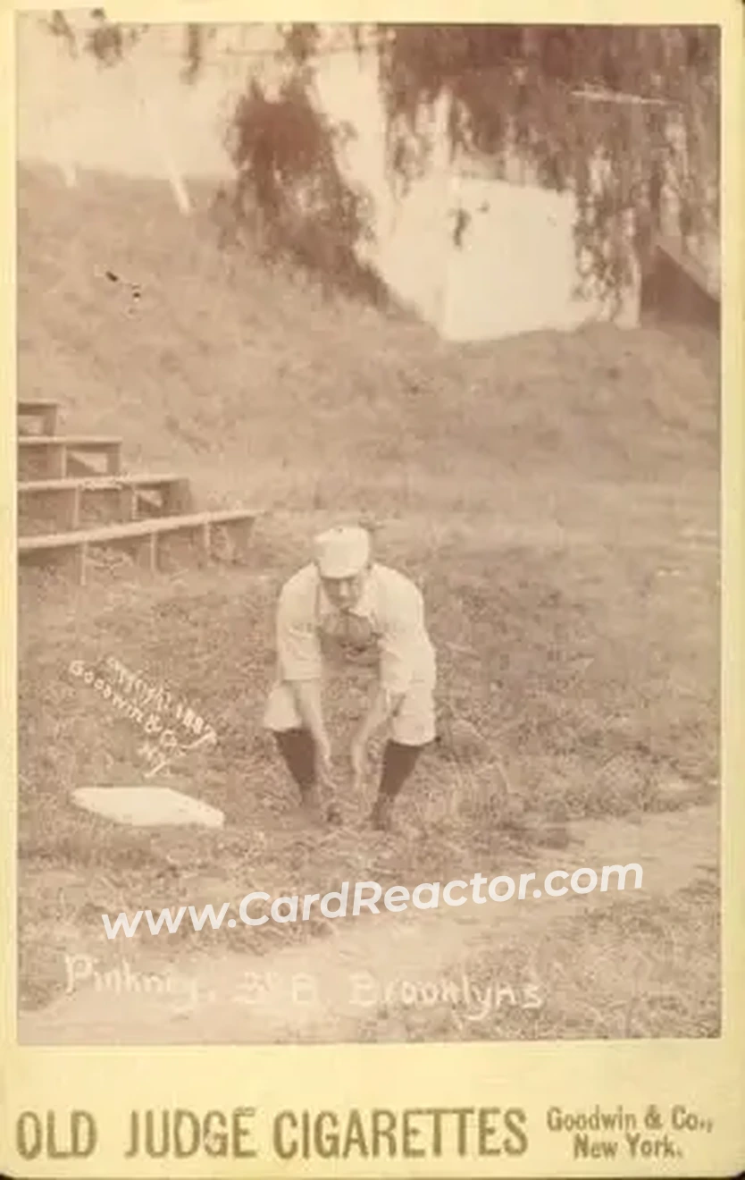 1887-89 Old Judge Cabinets (N173) #NNO - George Pinkney - Brooklyn Bridegrooms