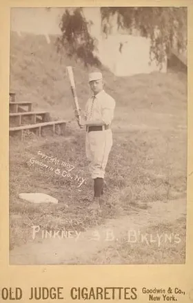 1887-89 Old Judge Cabinets (N173) #NNO - George Pinkney - Brooklyn Bridegrooms