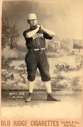 1887-89 Old Judge Cabinets (N173) #NNO - Joe Quinn - Boston Beaneaters 1887-89 Old Judge Cabinets (N173) #NNO - Joe Quinn - Boston Beaneaters