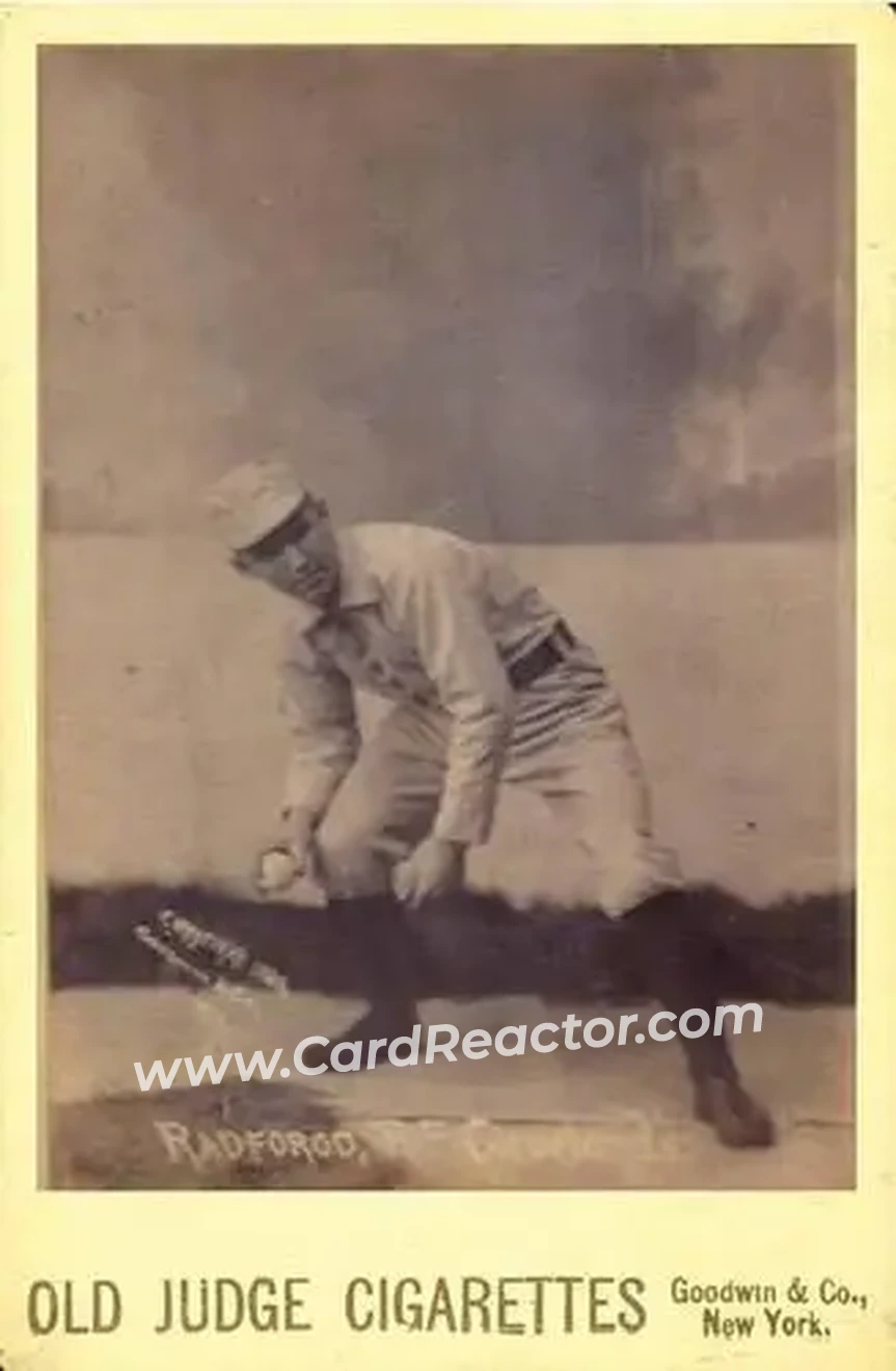 1887-89 Old Judge Cabinets (N173) #NNO - Paul Radford - Cleveland Spiders - Front 1887-89 Old Judge Cabinets (N173) #NNO - Paul Radford - Cleveland Spiders - Front