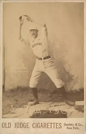 1887-89 Old Judge Cabinets (N173) #NNO - John Reilly - Cincinnati Red Stockings