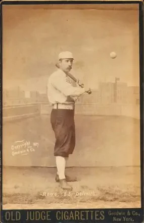 1887-89 Old Judge Cabinets (N173) #NNO - Jack Rowe - Detroit Wolverines