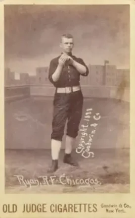 1887-89 Old Judge Cabinets (N173) #NNO - Jimmy Ryan - Chicago White Stockings