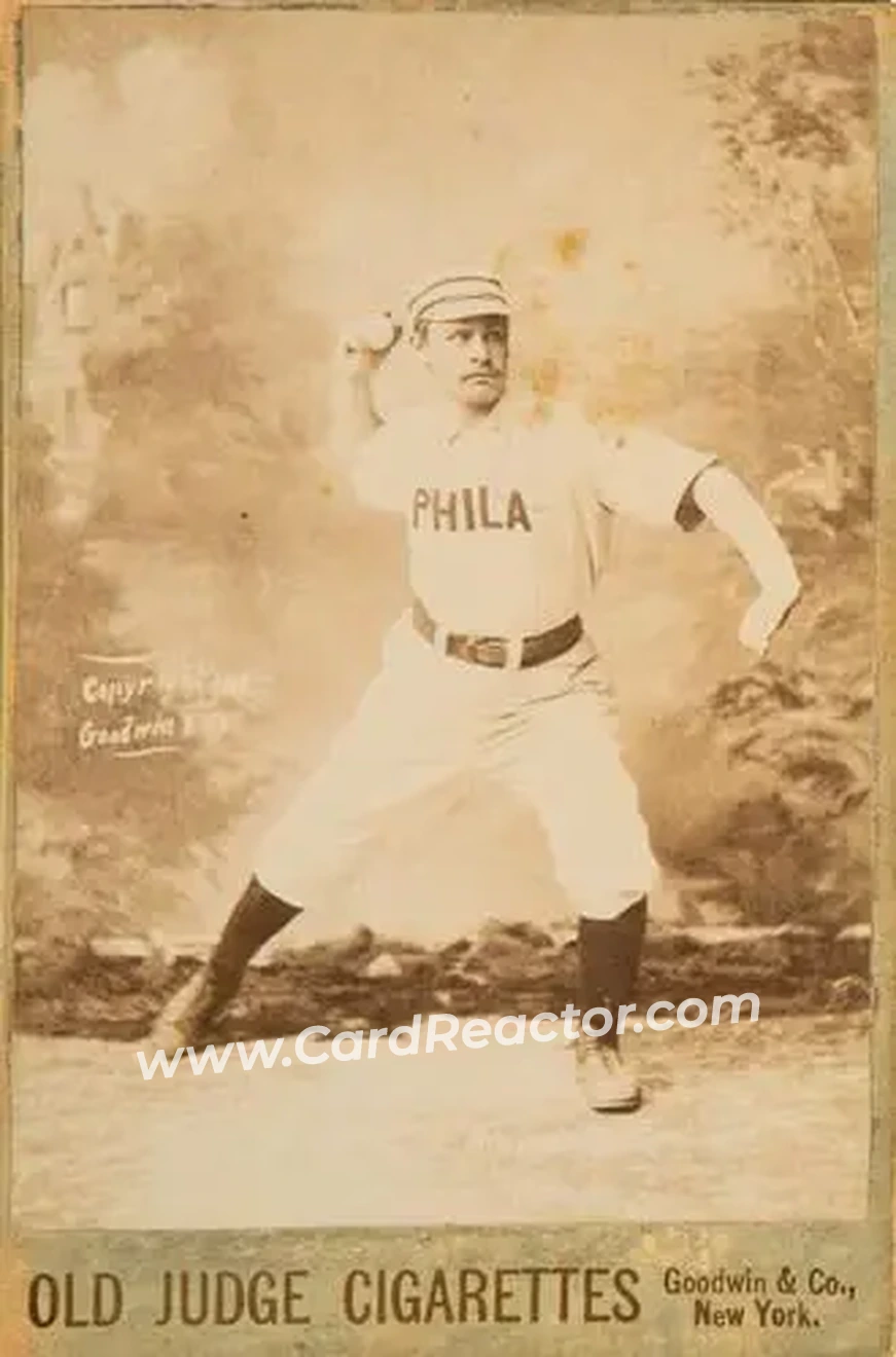 1887-89 Old Judge Cabinets (N173) #NNO - Ben Sanders - Philadelphia Quakers - Front 1887-89 Old Judge Cabinets (N173) #NNO - Ben Sanders - Philadelphia Quakers - Front