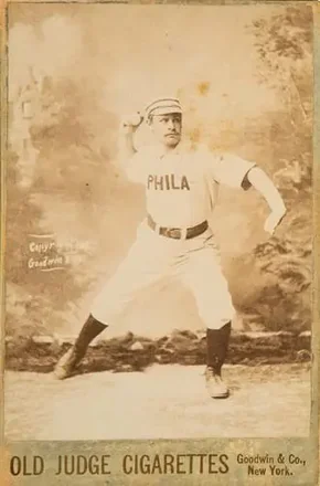 1887-89 Old Judge Cabinets (N173) #NNO - Ben Sanders - Philadelphia Quakers 1887-89 Old Judge Cabinets (N173) #NNO - Ben Sanders - Philadelphia Quakers