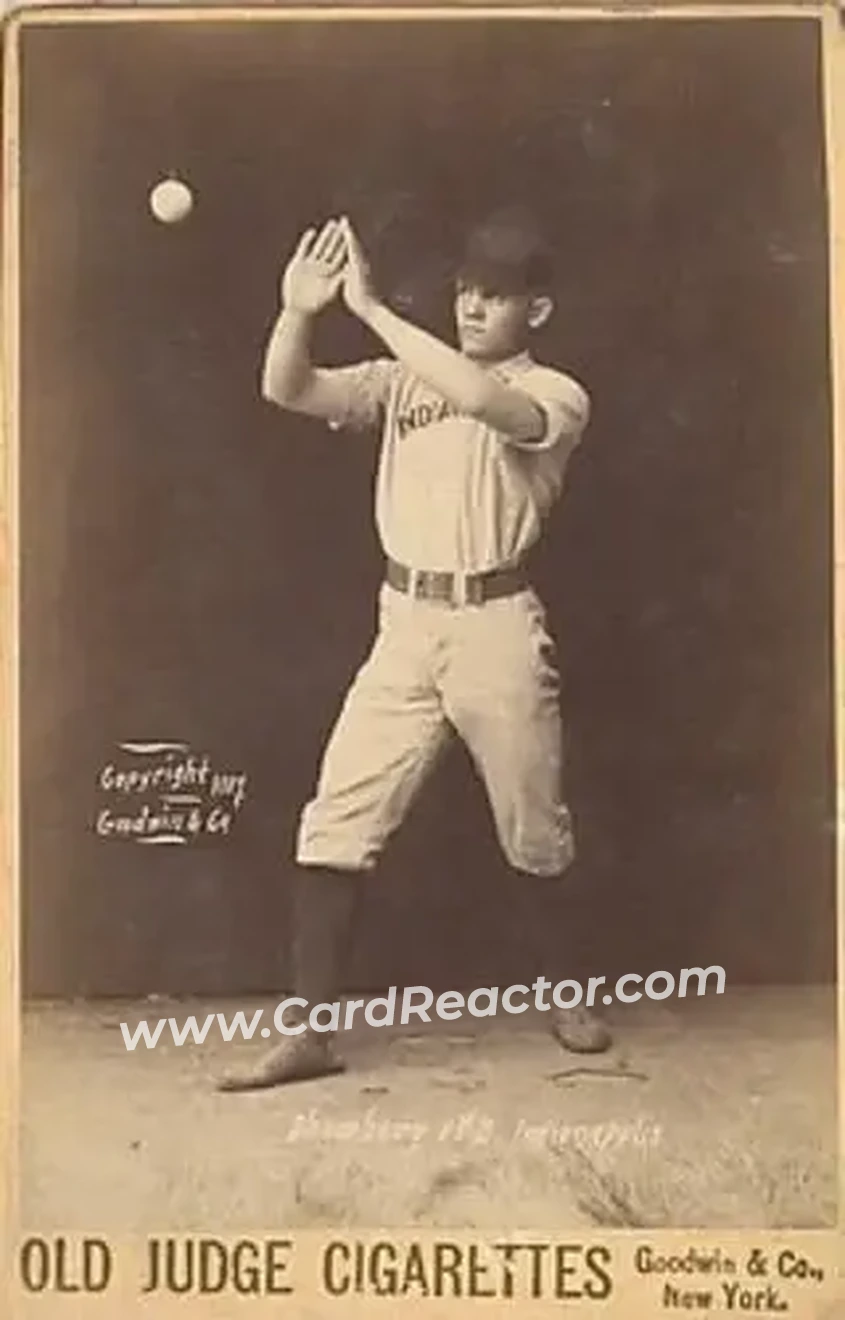 1887-89 Old Judge Cabinets (N173) #NNO - Otto Schomberg - Indianapolis Hoosiers