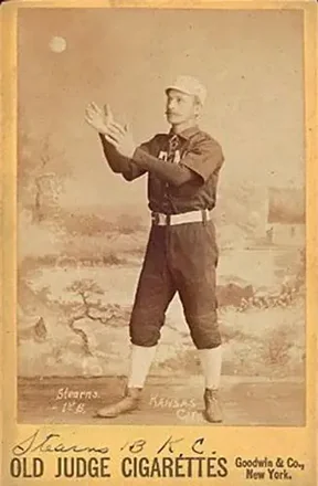 1887-89 Old Judge Cabinets (N173) #NNO - Dan Stearns - Kansas City Cowboys