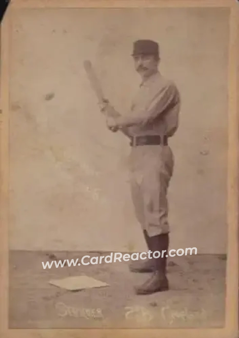 1887-89 Old Judge Cabinets (N173) #NNO - Cub Stricker - Cleveland Spiders - Front