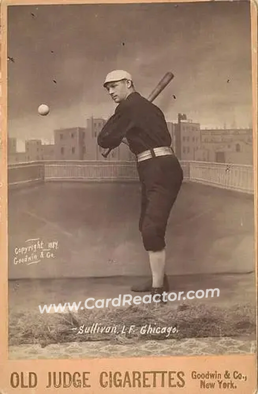 1887-89 Old Judge Cabinets (N173) #NNO - Marty Sullivan - Chicago White Stockings