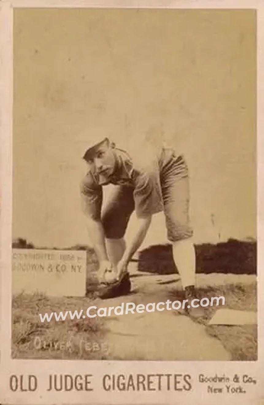1887-89 Old Judge Cabinets (N173) #NNO - Oliver Tebeau - Chicago White Stockings - Front 1887-89 Old Judge Cabinets (N173) #NNO - Oliver Tebeau - Chicago White Stockings - Front