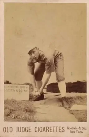 1887-89 Old Judge Cabinets (N173) #NNO - Oliver Tebeau - Chicago White Stockings