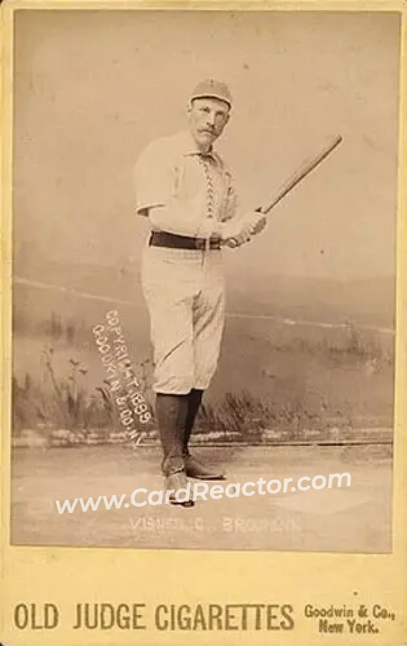 1887-89 Old Judge Cabinets (N173) #NNO - Joe Visner - Brooklyn Bridegrooms - Front