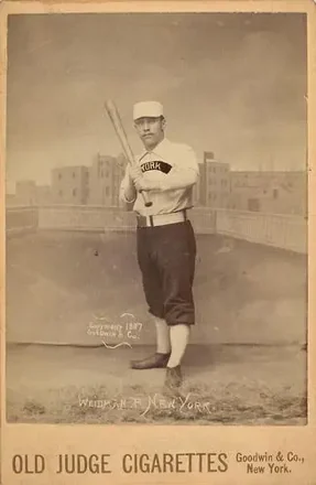 1887-89 Old Judge Cabinets (N173) #NNO - George Weidman - New York Giants 1887-89 Old Judge Cabinets (N173) #NNO - George Weidman - New York Giants