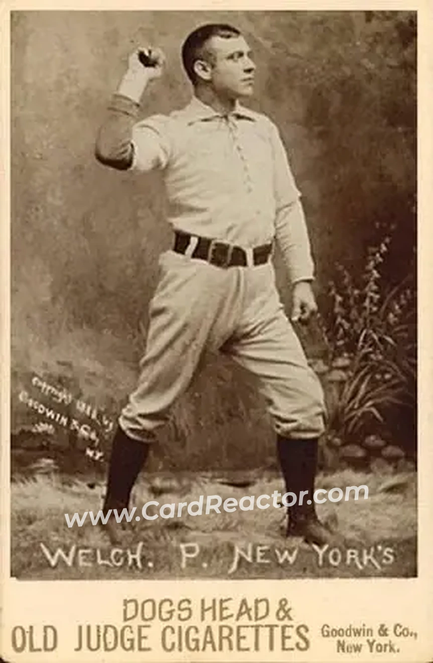 1887-89 Old Judge Cabinets (N173) #NNO - Mickey Welch - New York Giants