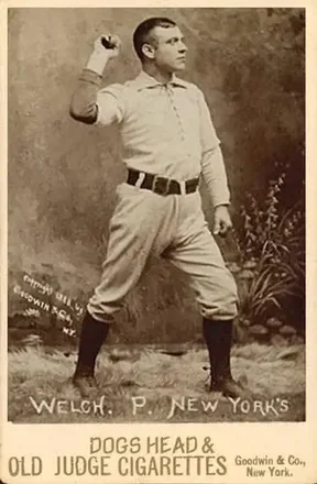 1887-89 Old Judge Cabinets (N173) #NNO - Mickey Welch - New York Giants