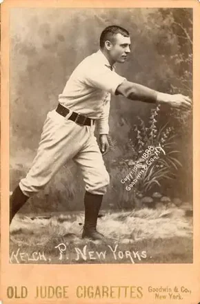 1887-89 Old Judge Cabinets (N173) #NNO - Mickey Welch - New York Giants