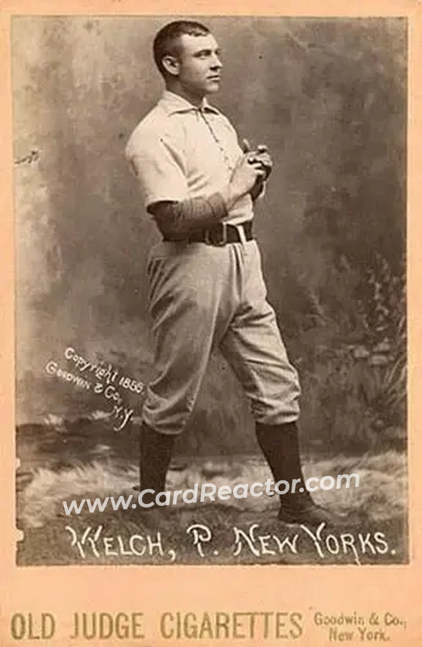 1887-89 Old Judge Cabinets (N173) #NNO - Mickey Welch - New York Giants
