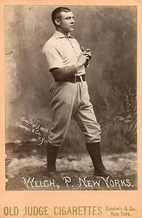 1887-89 Old Judge Cabinets (N173) #NNO - Mickey Welch - New York Giants