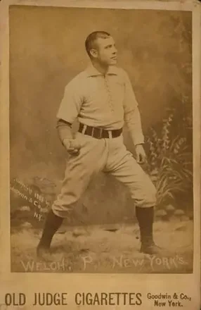 1887-89 Old Judge Cabinets (N173) #NNO - Mickey Welch - New York Giants